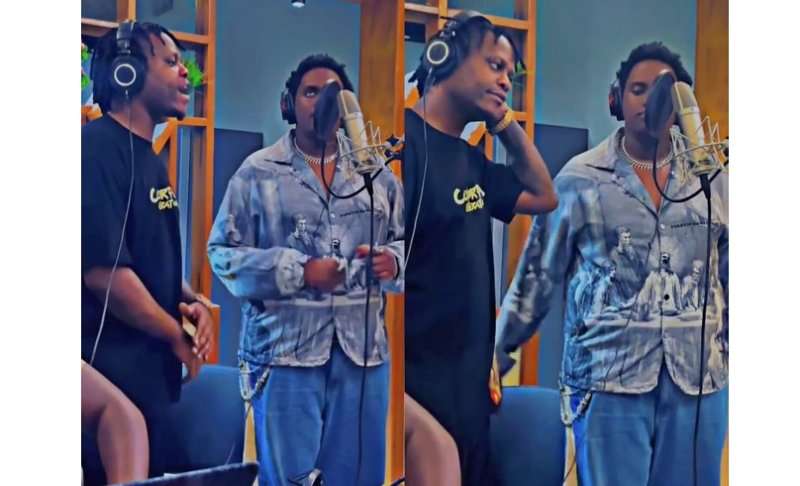 Ni inzozi zabaye impamo! Joshua Baraka yakoranye indirimbo na Bruce Melodie